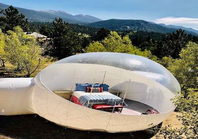 airbnb bubble tent