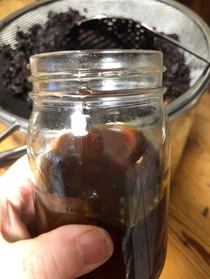 Elderberry in jar
