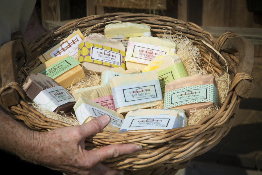 the goat milk is used to make natural soaps