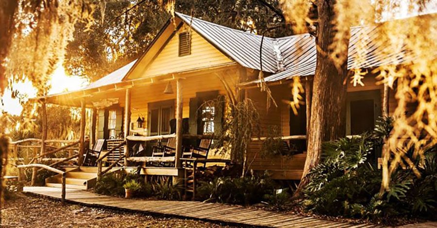 The hunting lodge at Little St. Simons Island